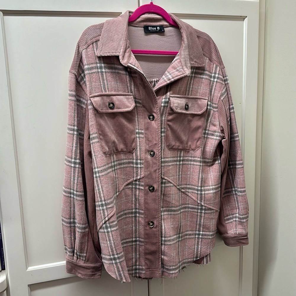 NWOT Blue B Shacket